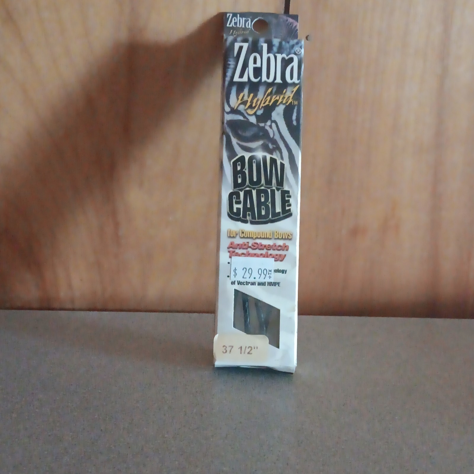 Zebra Hybrid Bow Cable Black 37 1/2" Anti-Stretch Technology