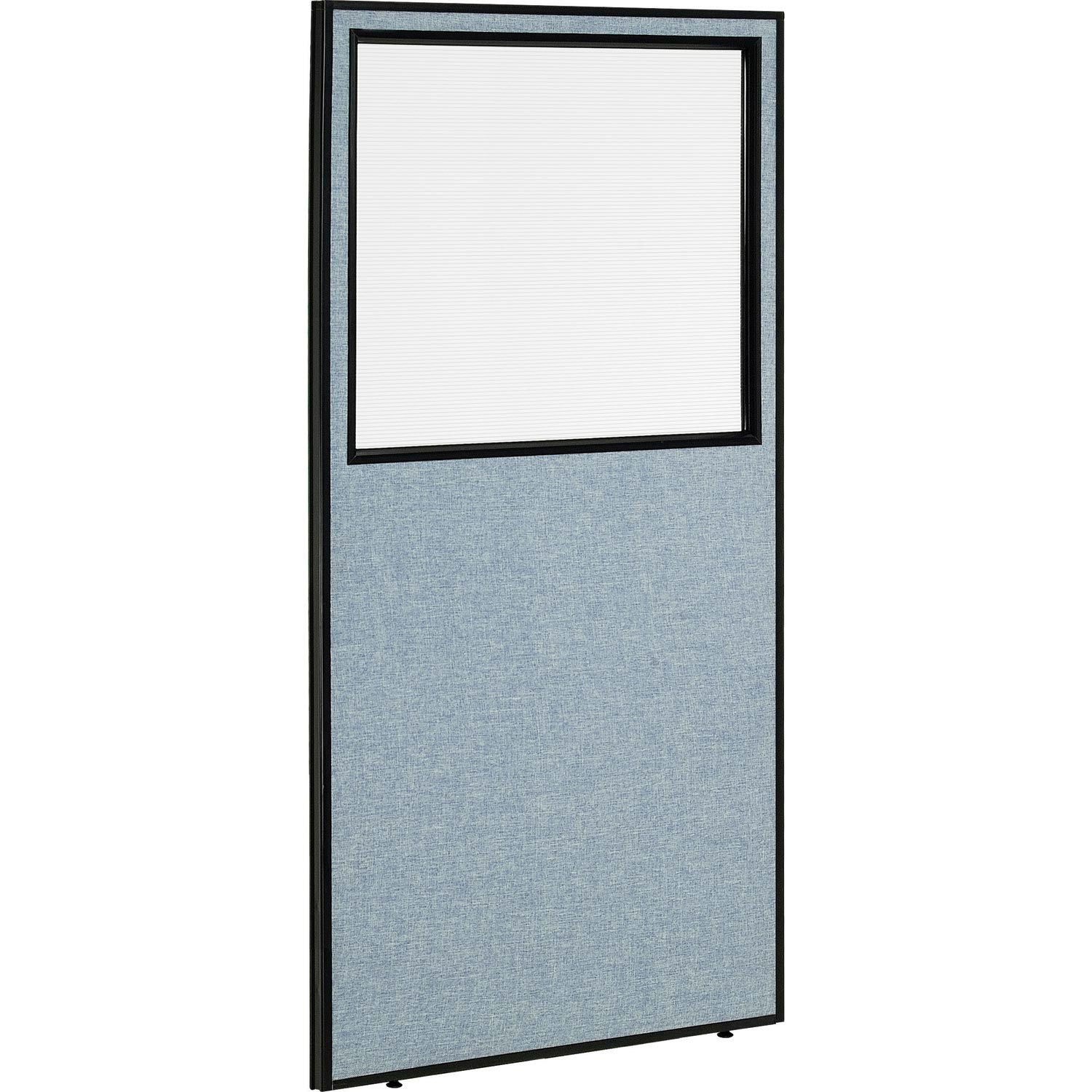 Global Industrial Office Partition Panel With Partial Window 36-1/4"W x 96"H