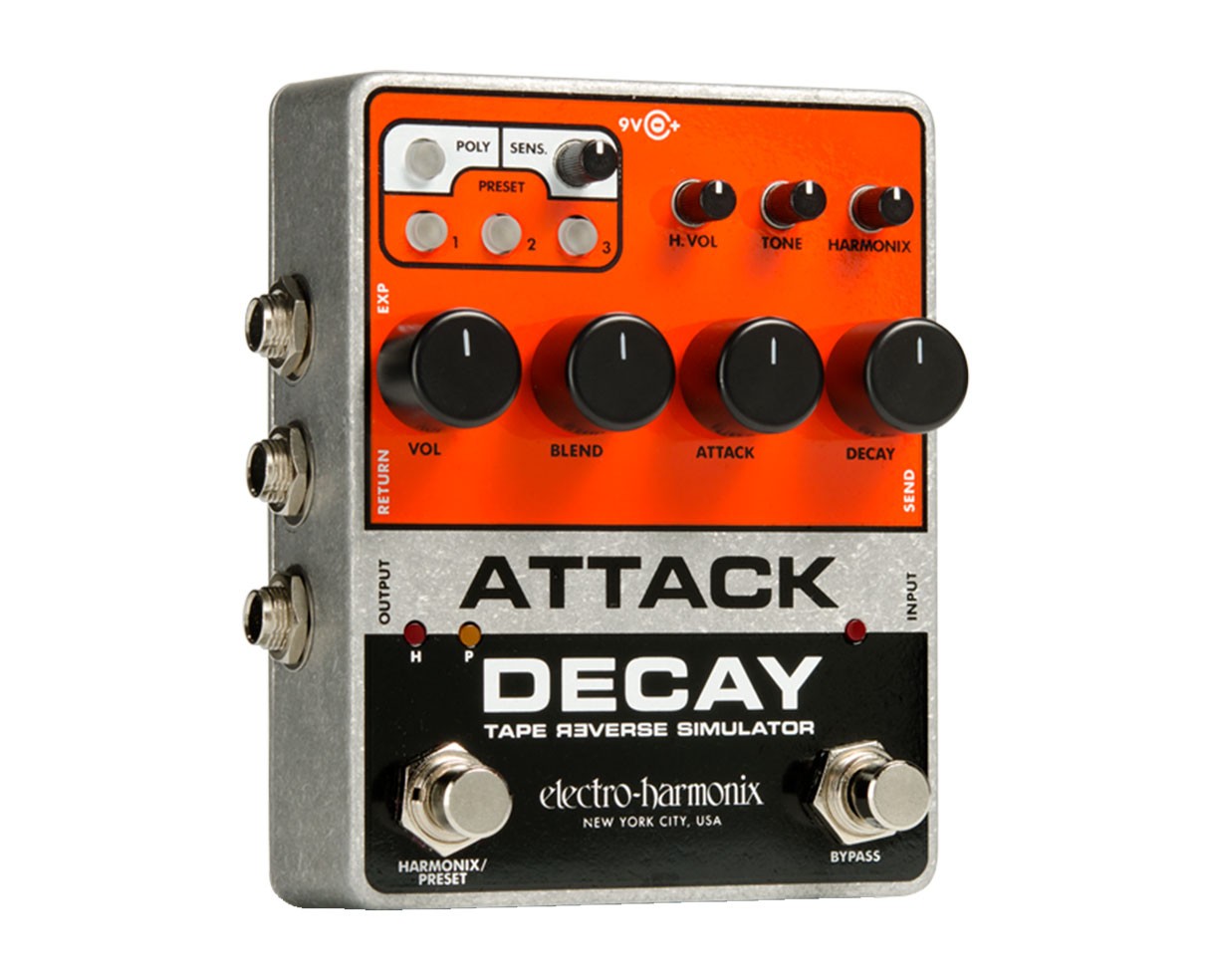 Electro-Harmonix Attack Decay Tape Reverse Simulator Pedal