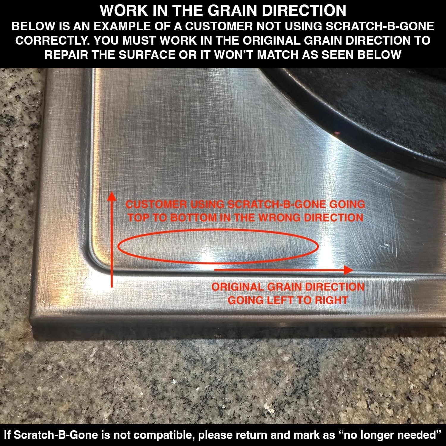Scratch-B-Gone Kit | Remove Scratches from Stainless Steel