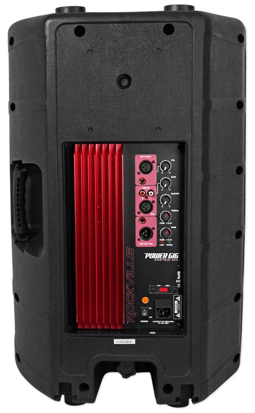 (2) Rockville RPG15 15" Powered 1000 Watt DJ PA Speaker+18" Active Subwoofer