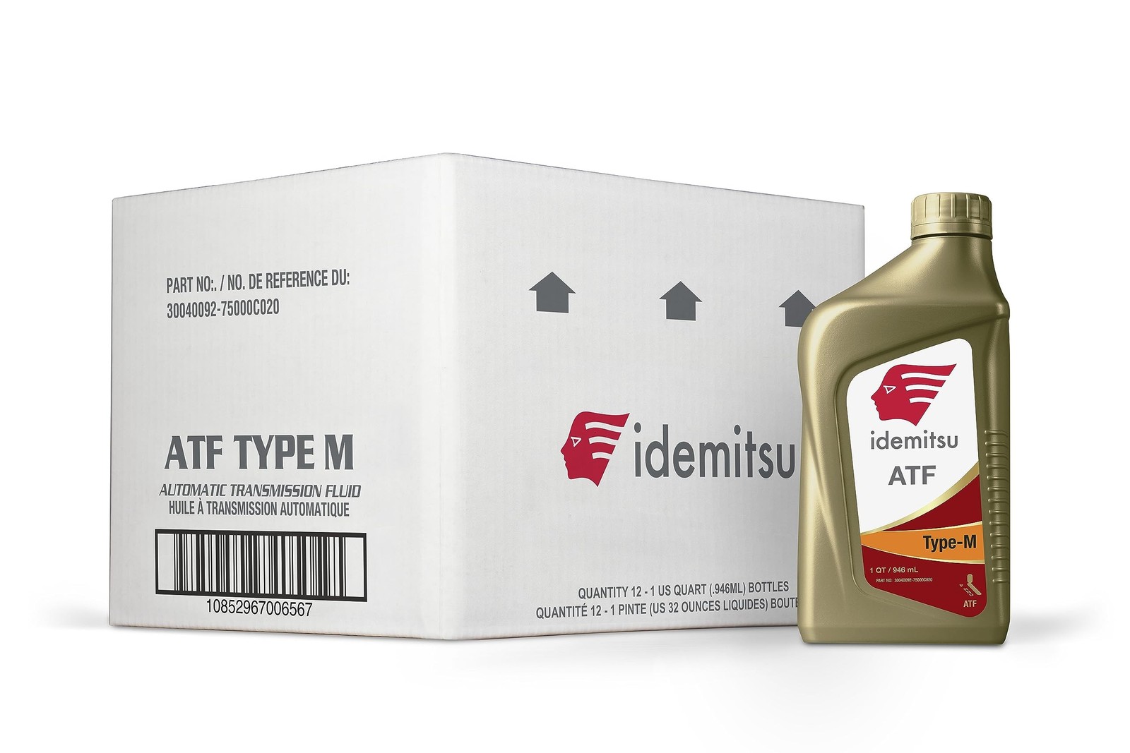 Idemitsu ATF Type M Automatic Transmission Fluid – 1 Quart, Case of 12 | C