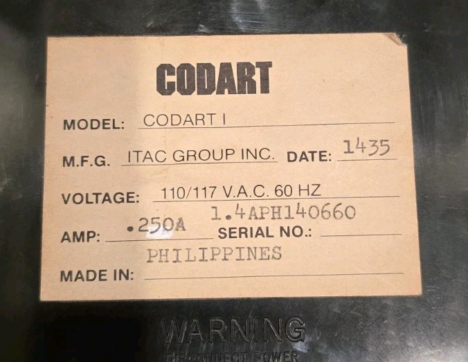 Codart I Audio Mark Signal Processor Recorder Electronic Assembly ITAC Group INC