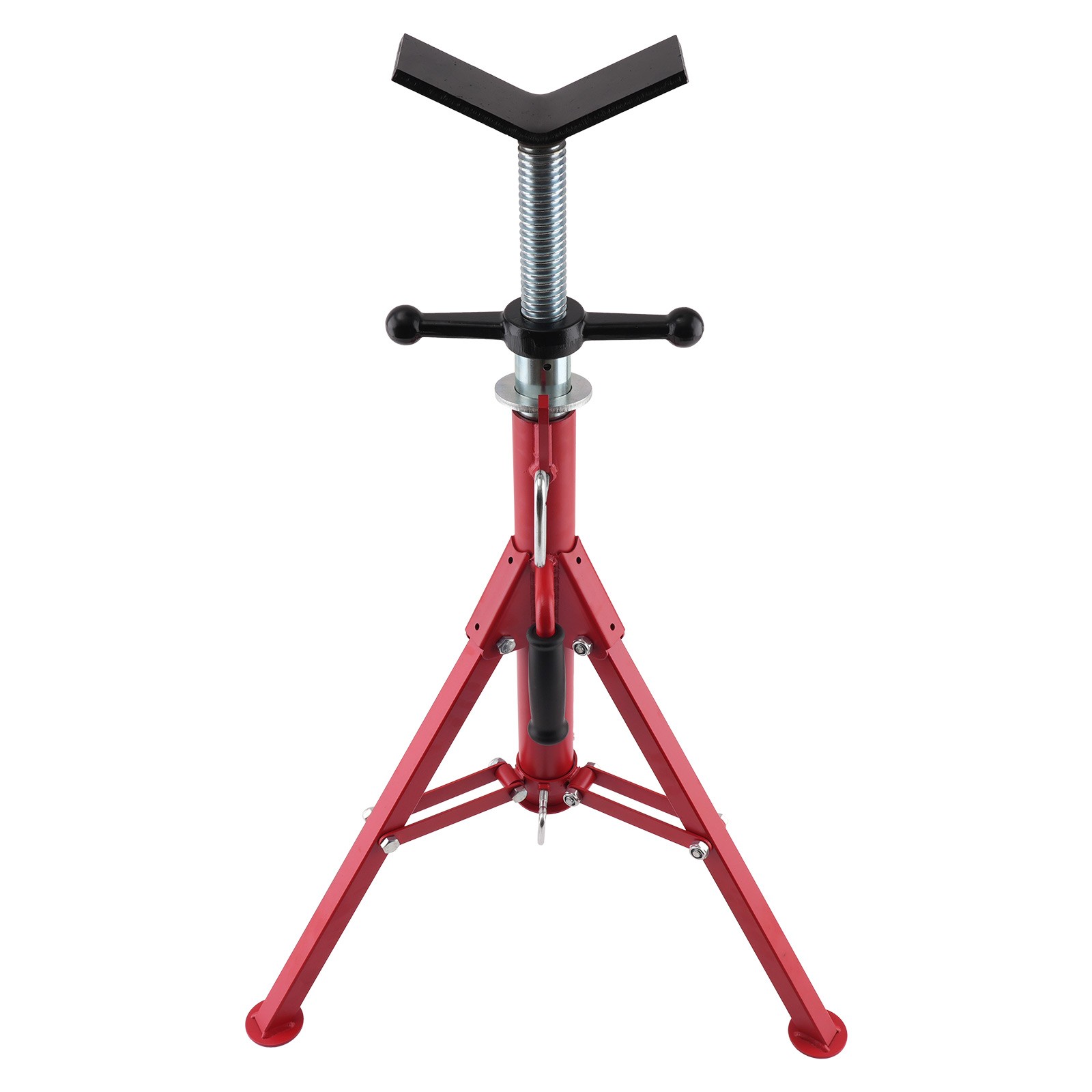 Pipe Jack Stand Steel V-Head Adjustable 28-52 Inch 2500lbs Tripod Support