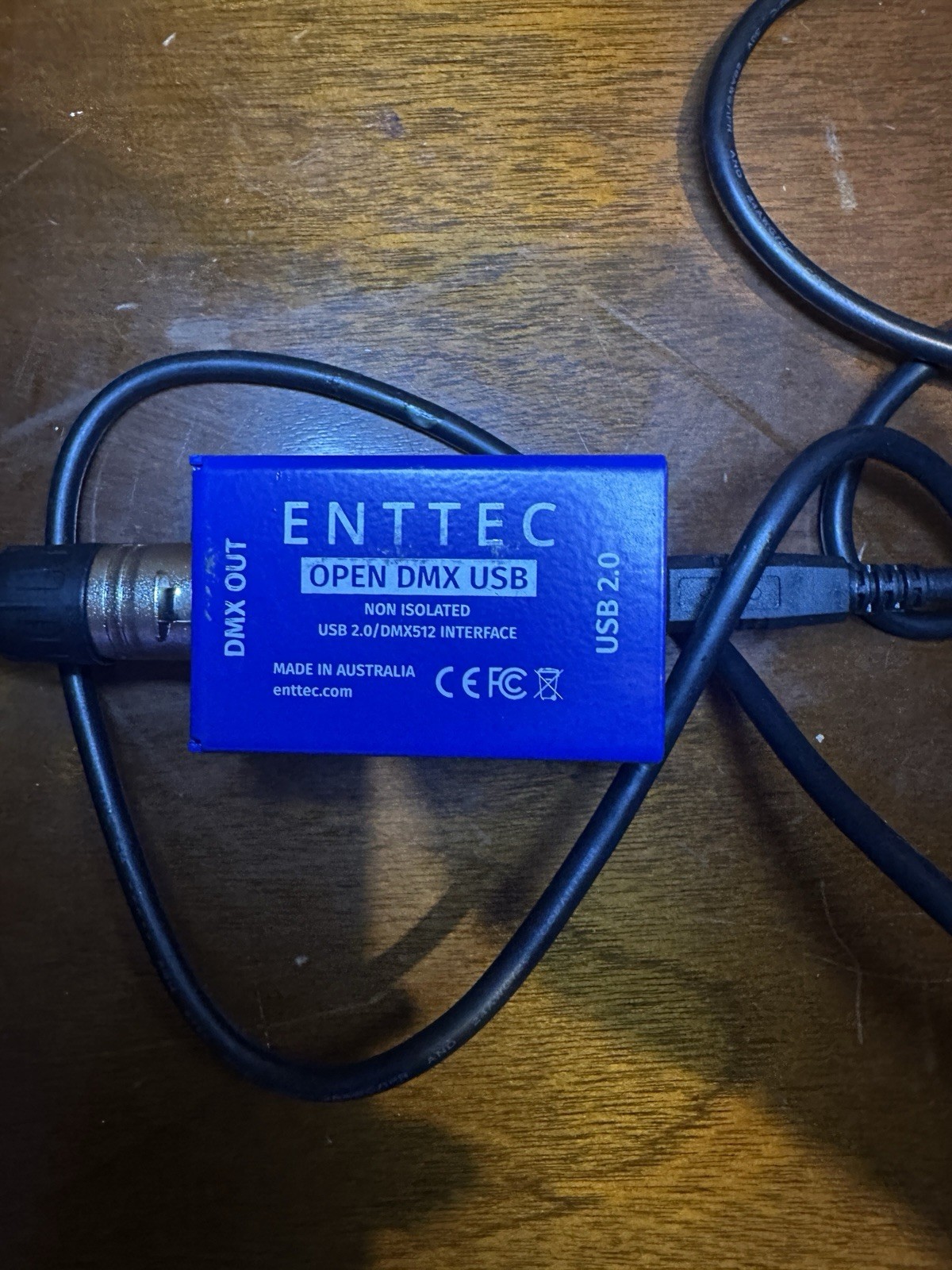 ENTTEC Open DMX USB 2.0 Interface – Non-Isolated DMX512 Controller