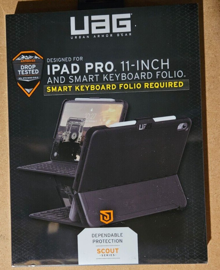 UAG Scout Smart Keyboard Folio for Apple iPad Pro 11" - Black