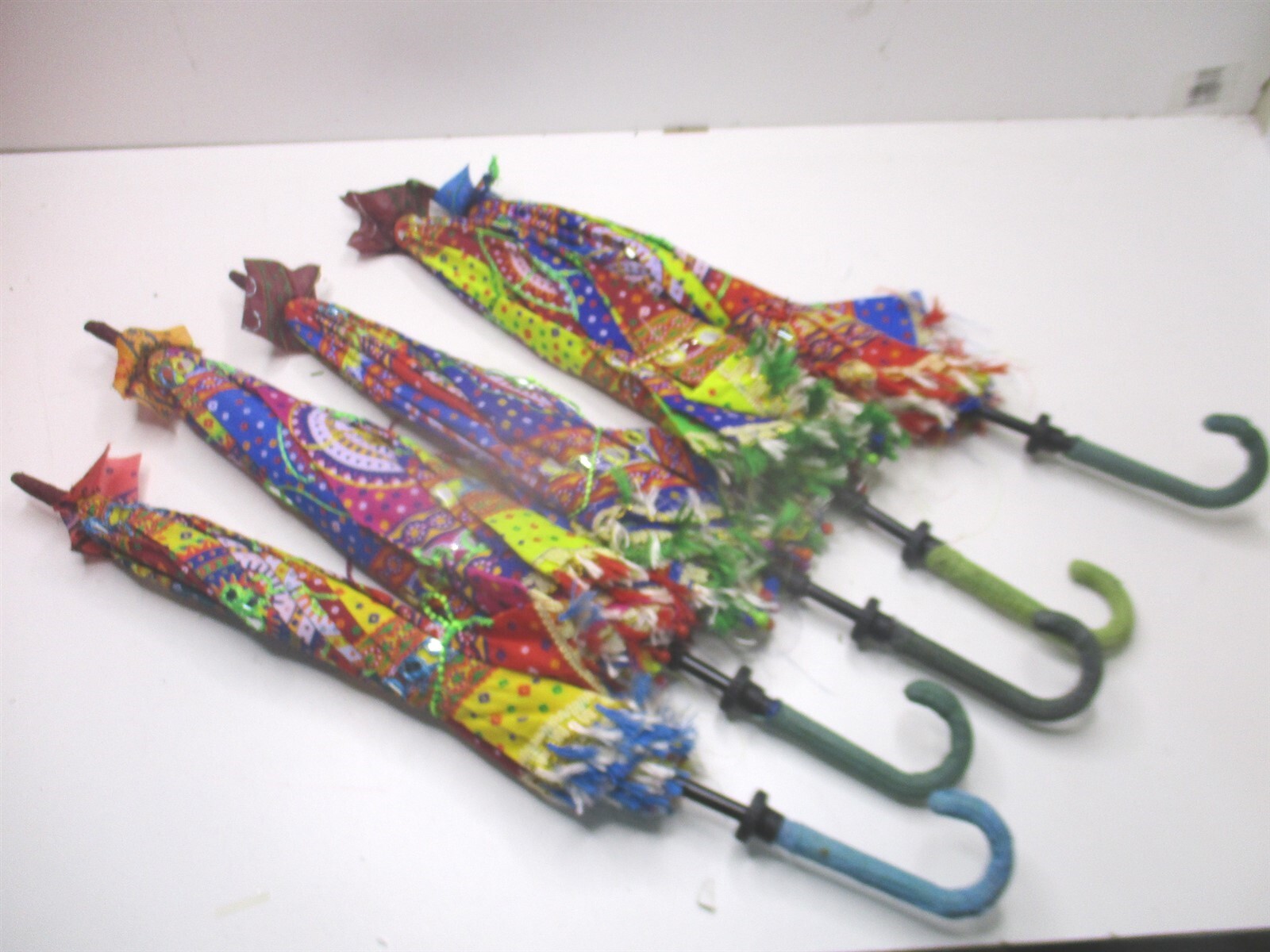 Bohemian Handmade Design Cotton Multi Color Cotton Fashion Umbrella - Lot of 5