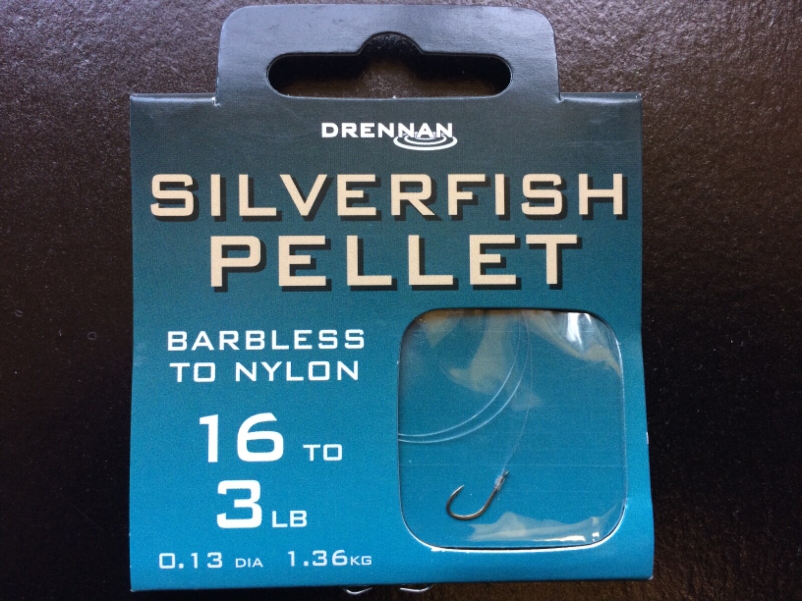 DRENNAN SILVERFISH PELLET - BARBLESS HOOKS TO NYLON