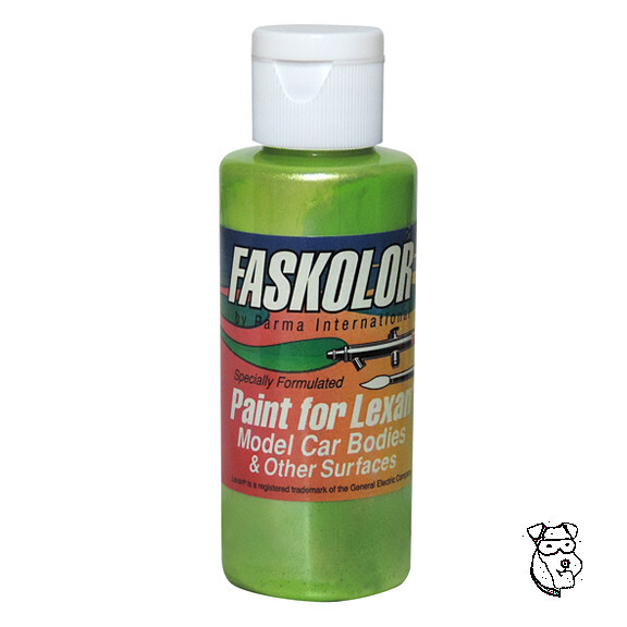 FASKOLOR #40301 PEARL KEY LIME GREEN Airbrush Paint RC Body Car Truck - PARMA