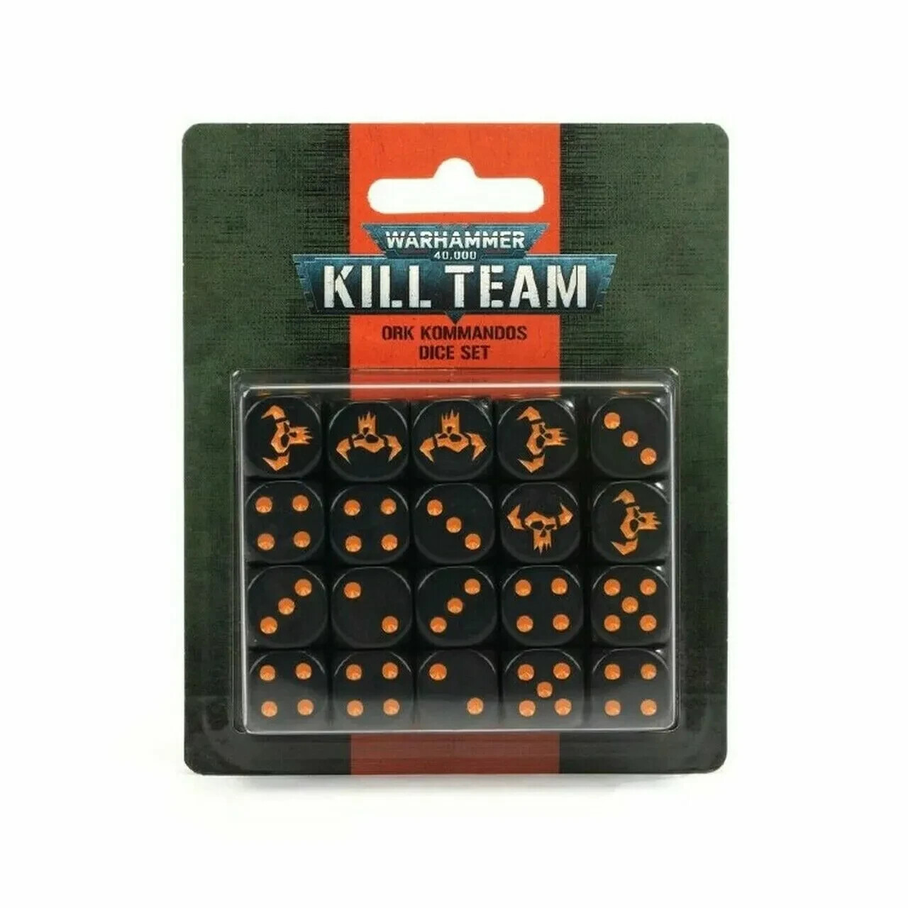 Kill Team: Ork Kommandos Dice Set - Warhammer 40k - Brand New! 102-82