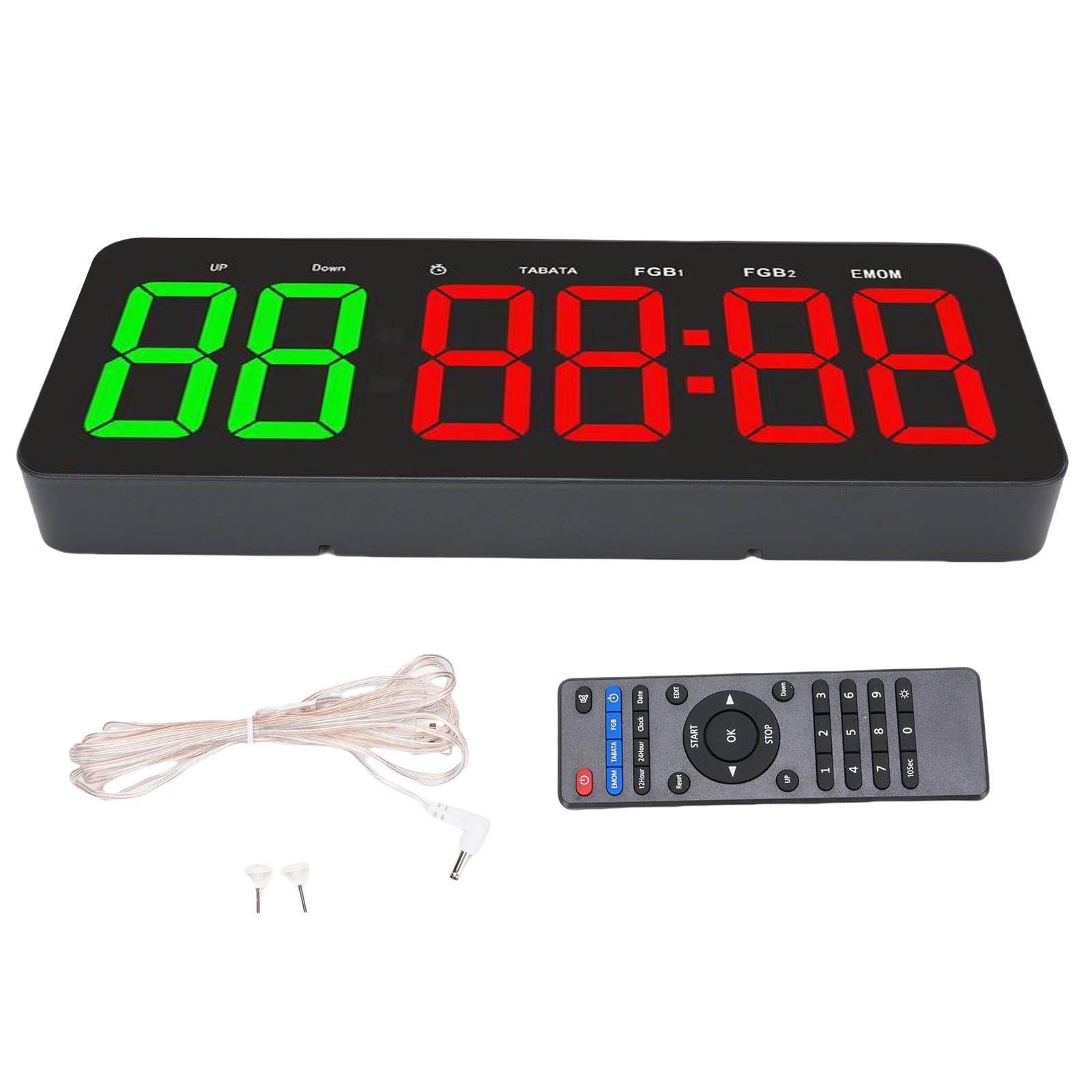 Interval Fitness Timer Versatile With Remote Control For Gyms Easy To Use