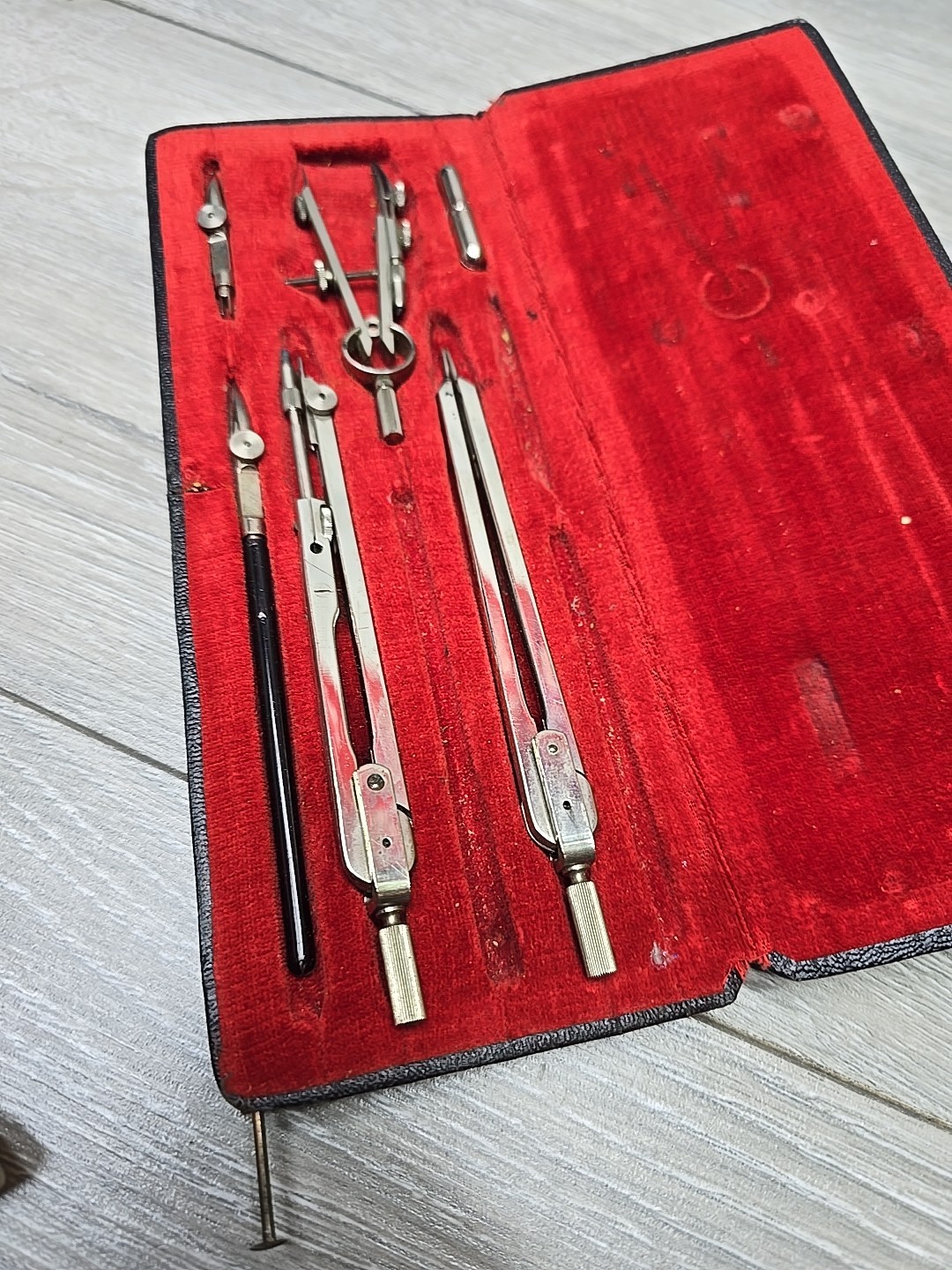 Vintage German Precision Drawing Compass Set – Technical Drafting Instruments
