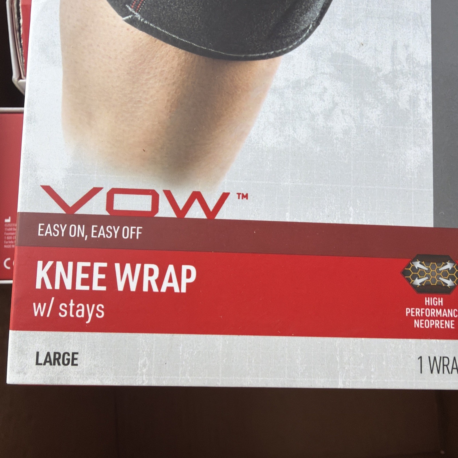 Mcdavid Level 2 Knee wrap w/ stays size large 15-17.5”