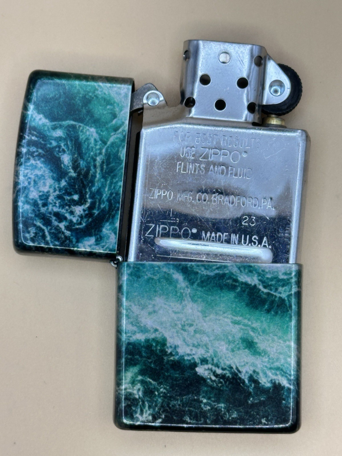 2023 Rogue Wave Design Zippo Lighter NEW