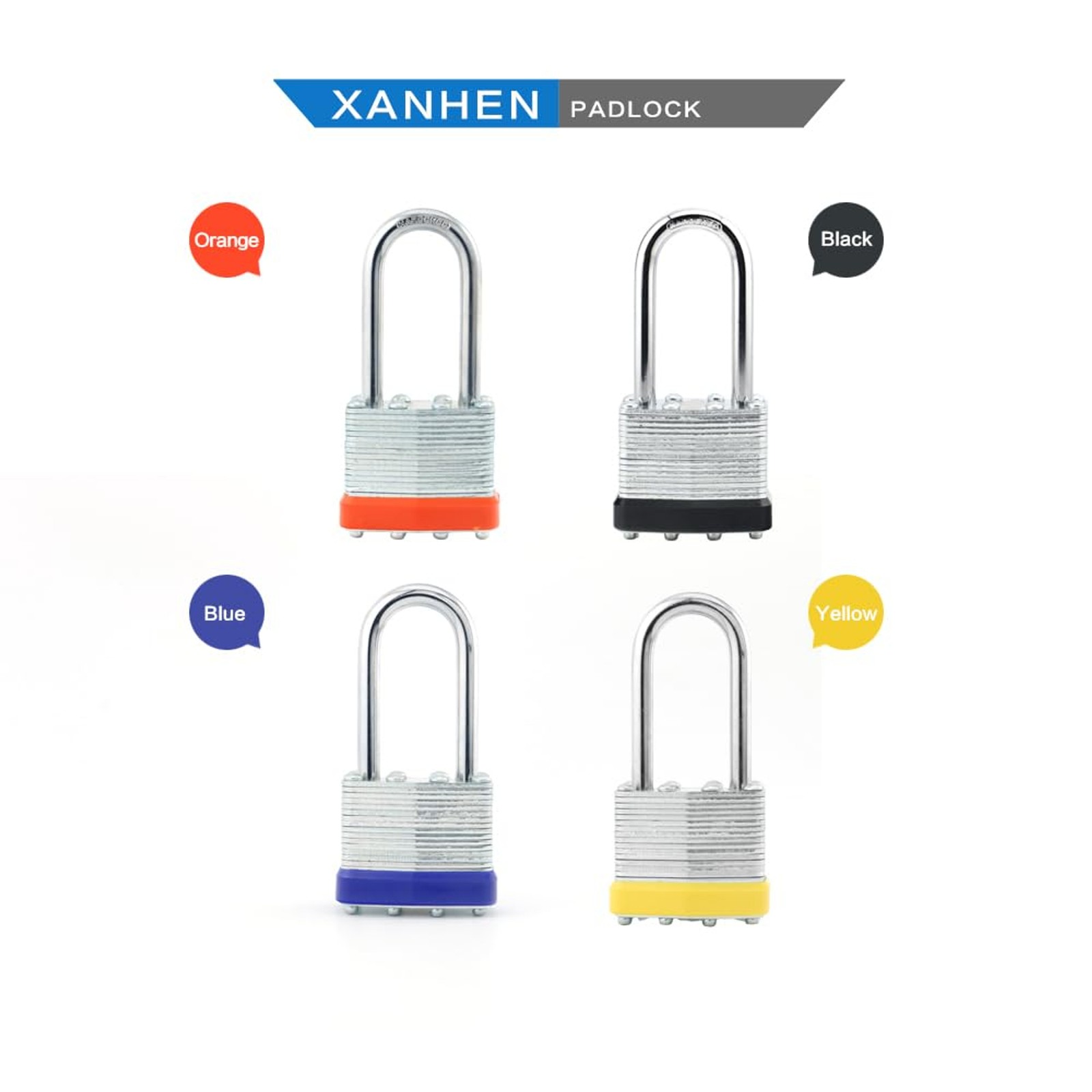 Lock Outdoor Padlocks, Key Lock, Padlocks with Same Key - Laminated Steel Keyed