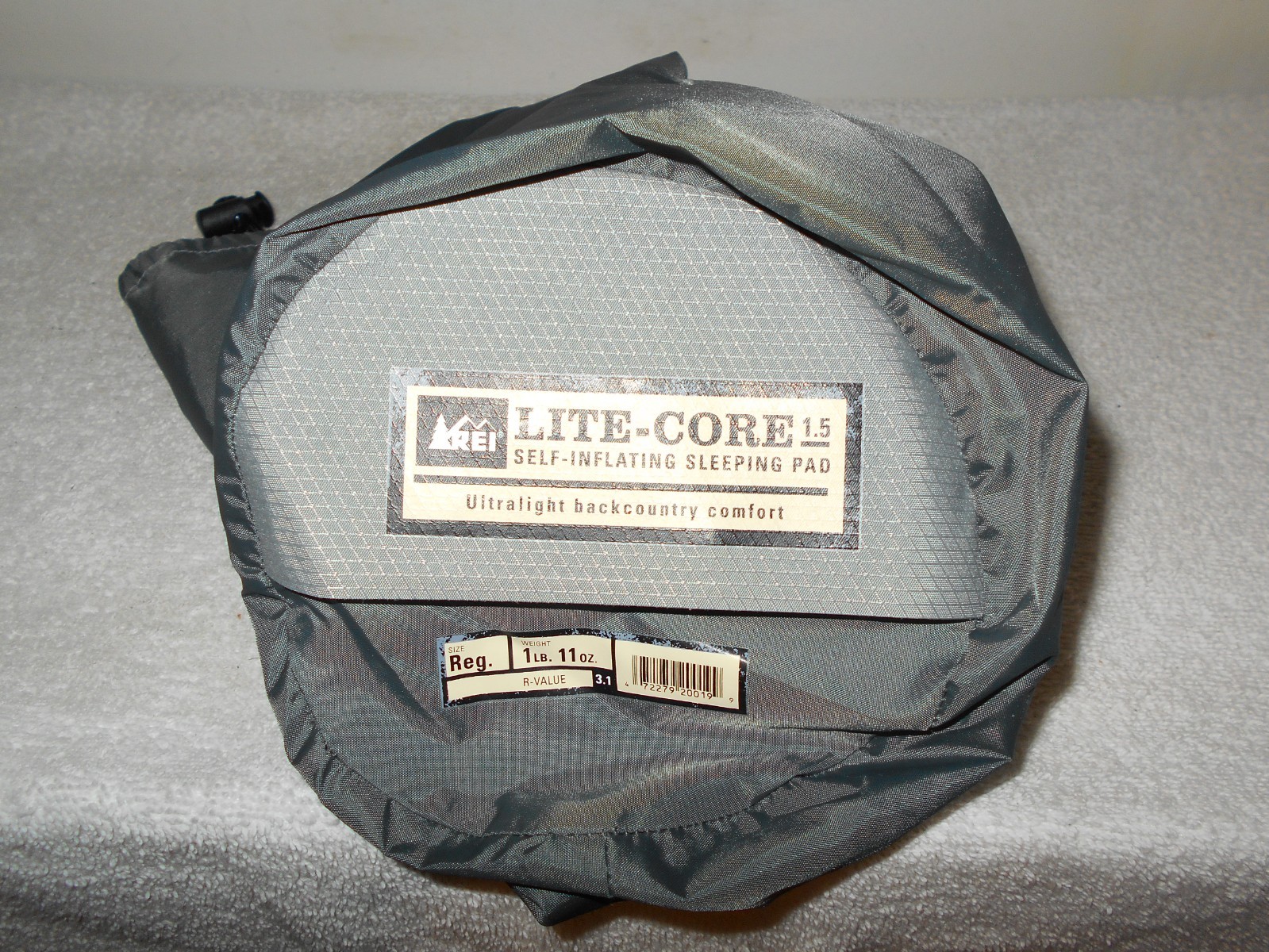 REI CO-OP LITE CORE 1.5 REGULAR 72X20 ULTRALIGHT SELF INFLATING SLEEPING PAD B4