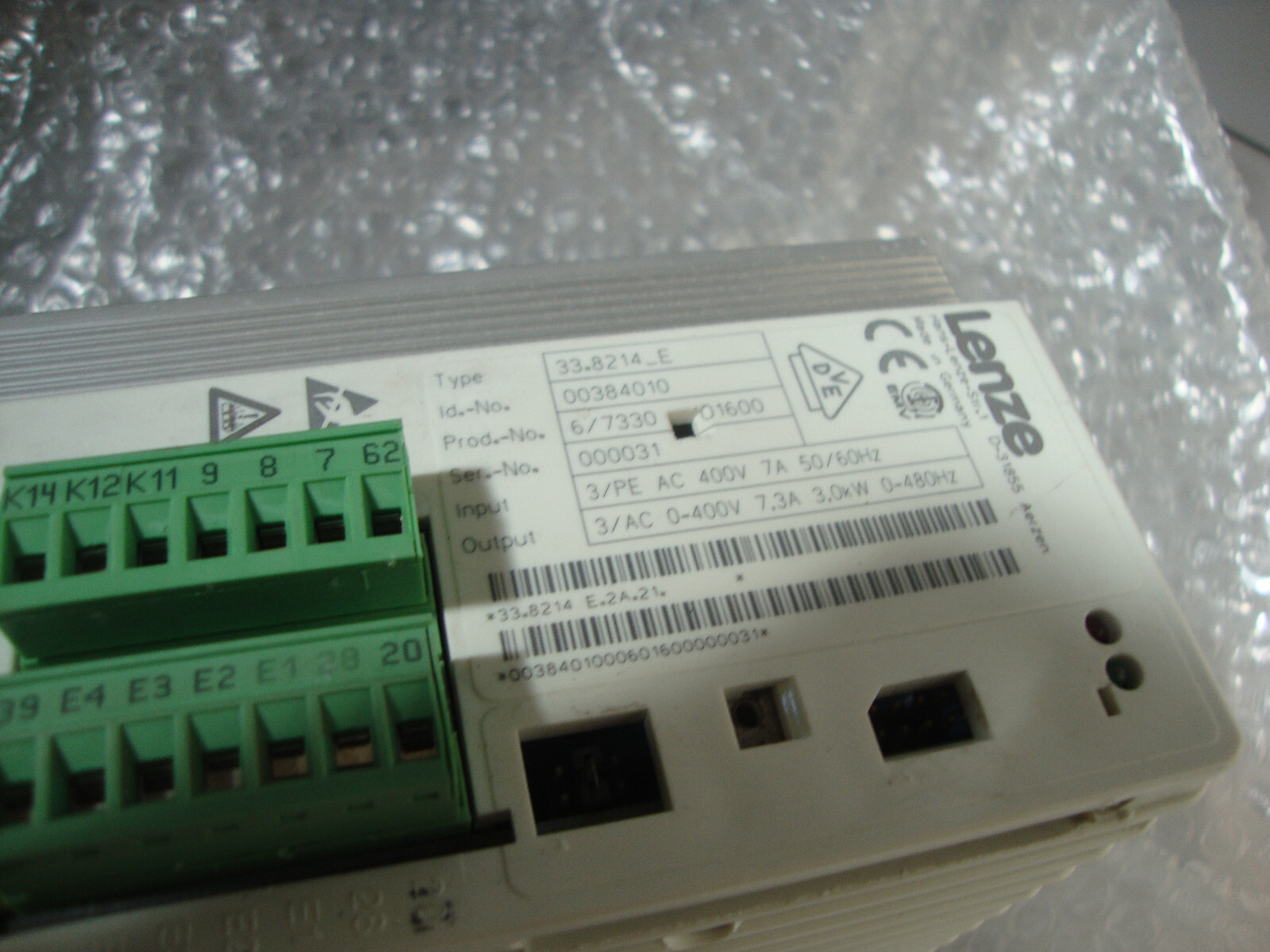 Lenze 33.8214_E frequency converter 3.0K