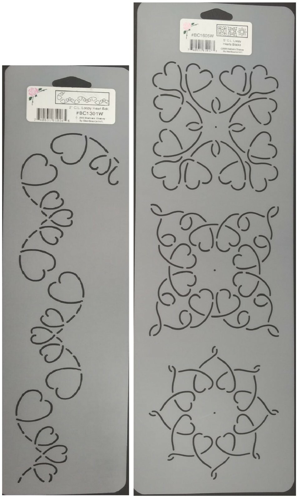 Quilting Templates Heart Border and Mini Blocks Quilt Patterns Quilters Stencil