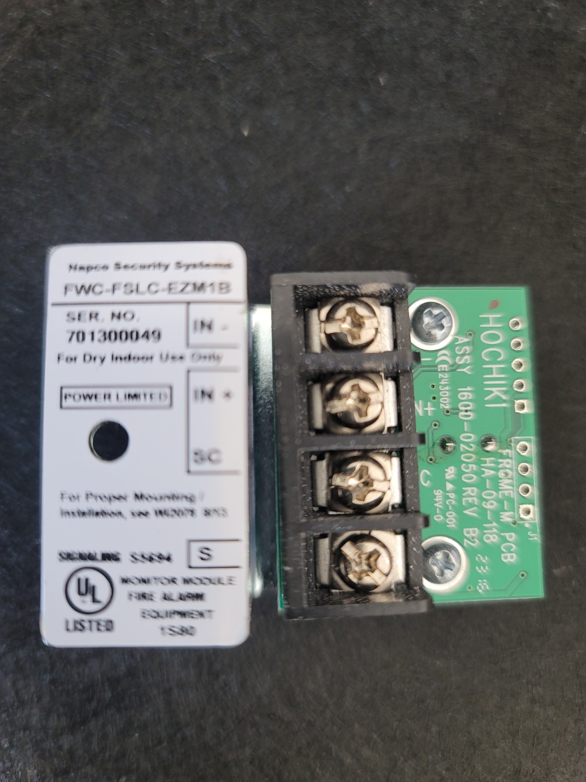 NAPCO FWC-FSLC-EZM1B RESPONSE CONTACT MONITOR