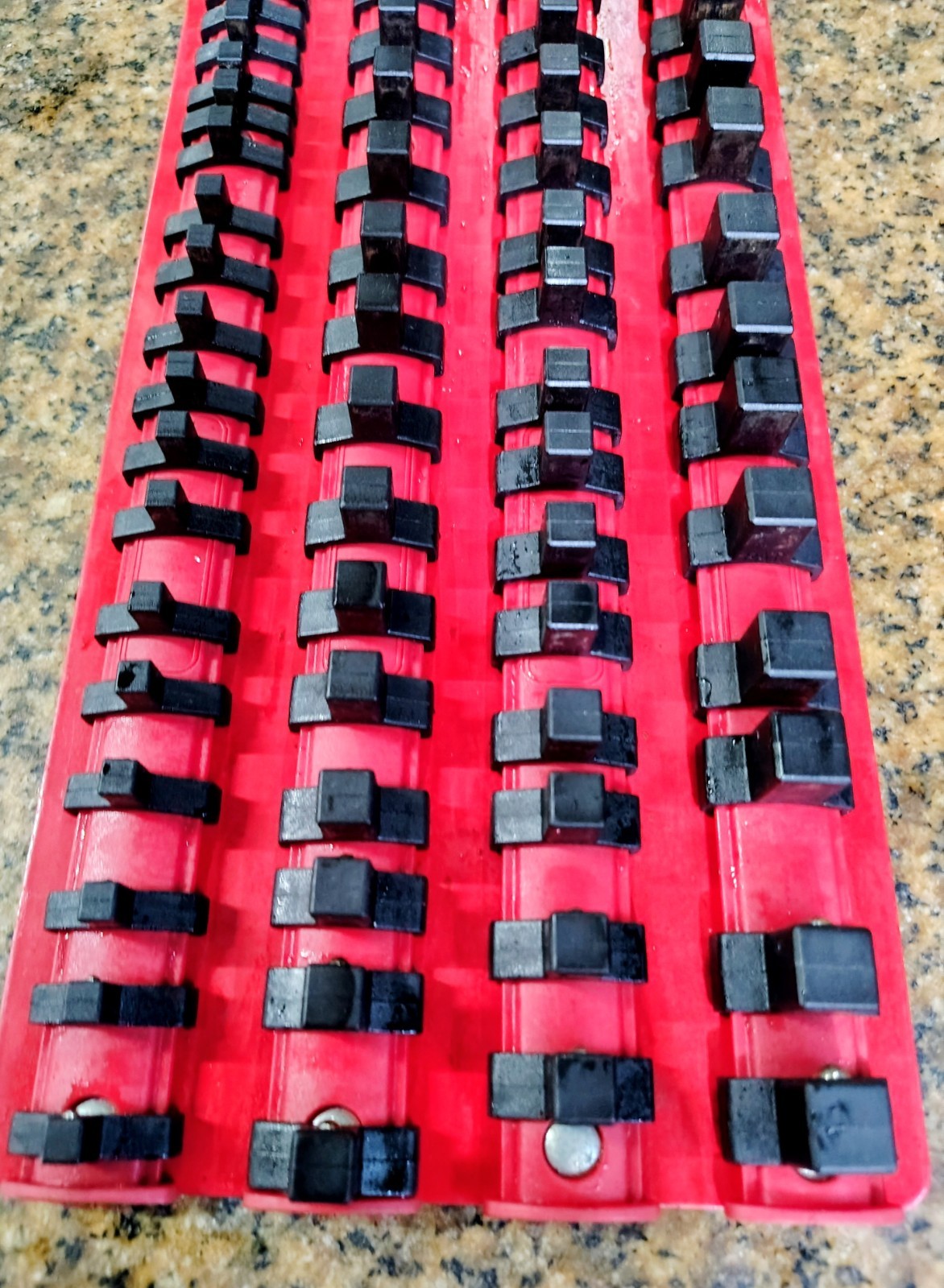 🗽SOCKET RAILS ORGANIZER WITH SOLID METAL BASE 1/4" 3/8" & 1/2" DRIVE