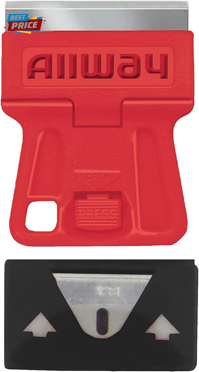 GSM5 Mini Glass Scraper with 5 Extra Steel Razor Blades