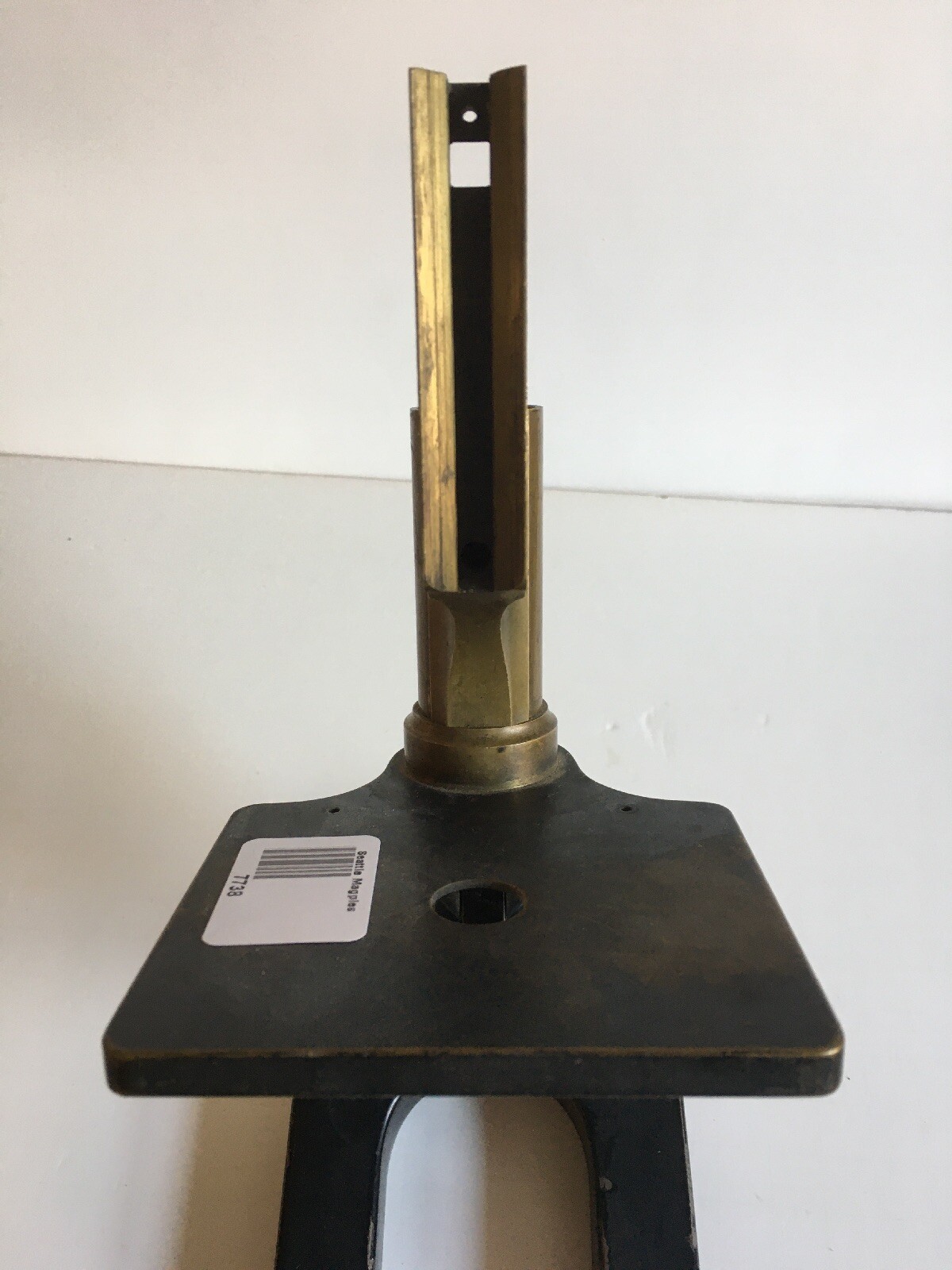 Vintage Bausch and Lomb microscope brass base - 62381