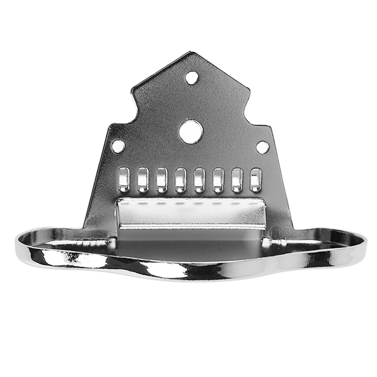 Mandolin Tailpiece Chrome Replacement Zinc Alloy Guitar Parts Instrument Acc