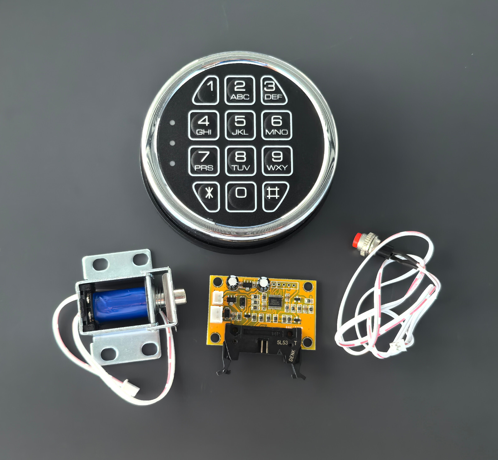 Gun Safe Replacement Lock Digital Keypad Electronic Safe Lock Solenoid Lock