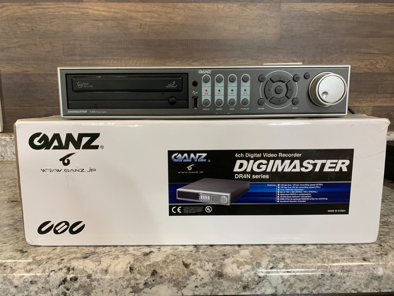Fast Ship Ganz DR4HD-500 Digimaster 4-Channel Digital Video Recorder DVD Writer