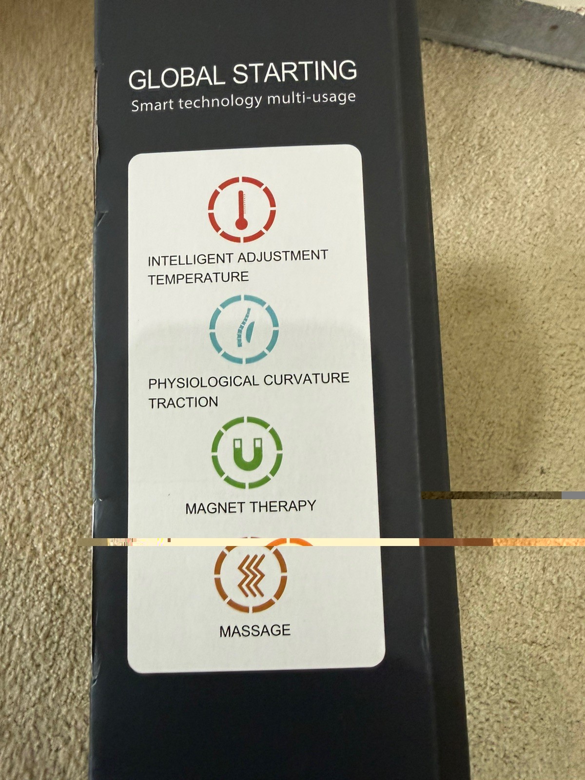 New Back Lumbar Traction Device Electric  - Massager - Attached Remote