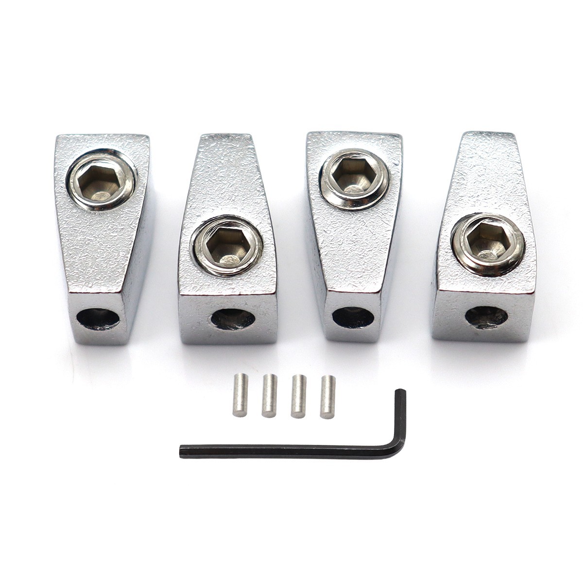 4 String Headless Bass Nuts Single String Nuts for 4 String Electric Bass Silver