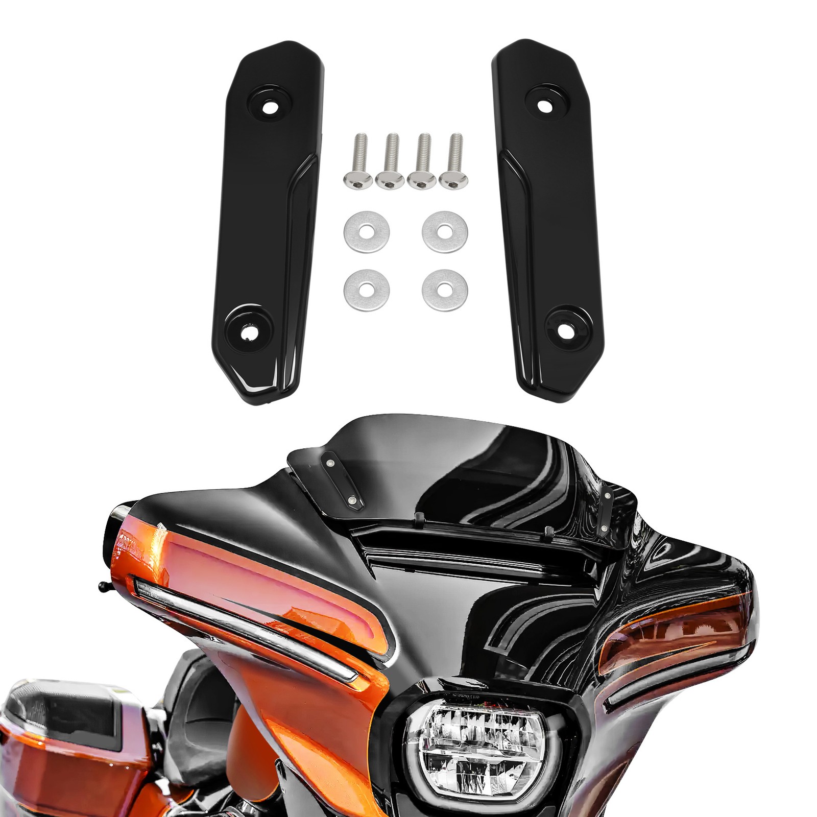 Split Windshield Side Trim Fit For Harley Street Glide FLHX 2024-2026