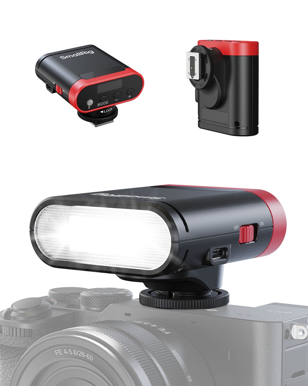 SmallRig RS20 Mini Camera Flash for Canon for Sony for Camera w/ 2000mAh Battery
