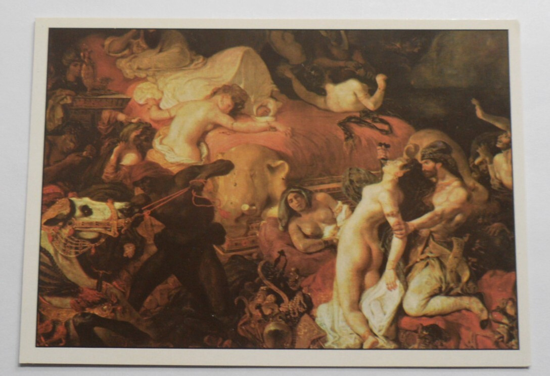 STAMPMART : FRANCE PARIS ART PAINTINGS UNUSED POSTCARD BY DELACROIX EUGENE