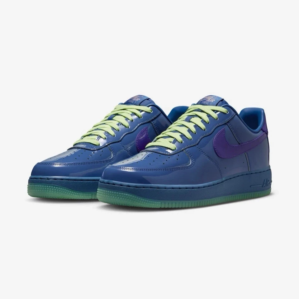 AF 1 Low Patent Leather Mystic Navy Grape Ice IO4489-400 Men's Size US 7-12