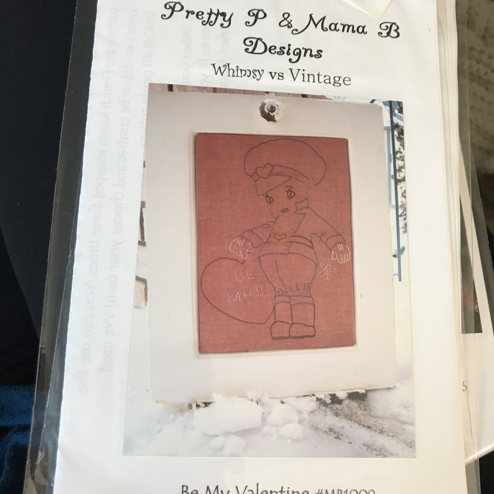 Be My Valentine Quilt Pattern Applique Or Embroidery Pretty P and Mama B Designs