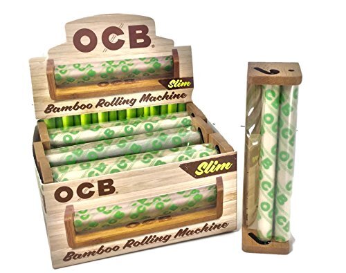 OCB Bamboo Roller - King Size Slim 110mm Cigarette Rolling Machine (1 Roller)