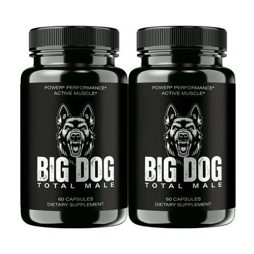 2-Pack Big Dog Capsules - Big Dog Total Male Pills for Mens Health -120 Capsules