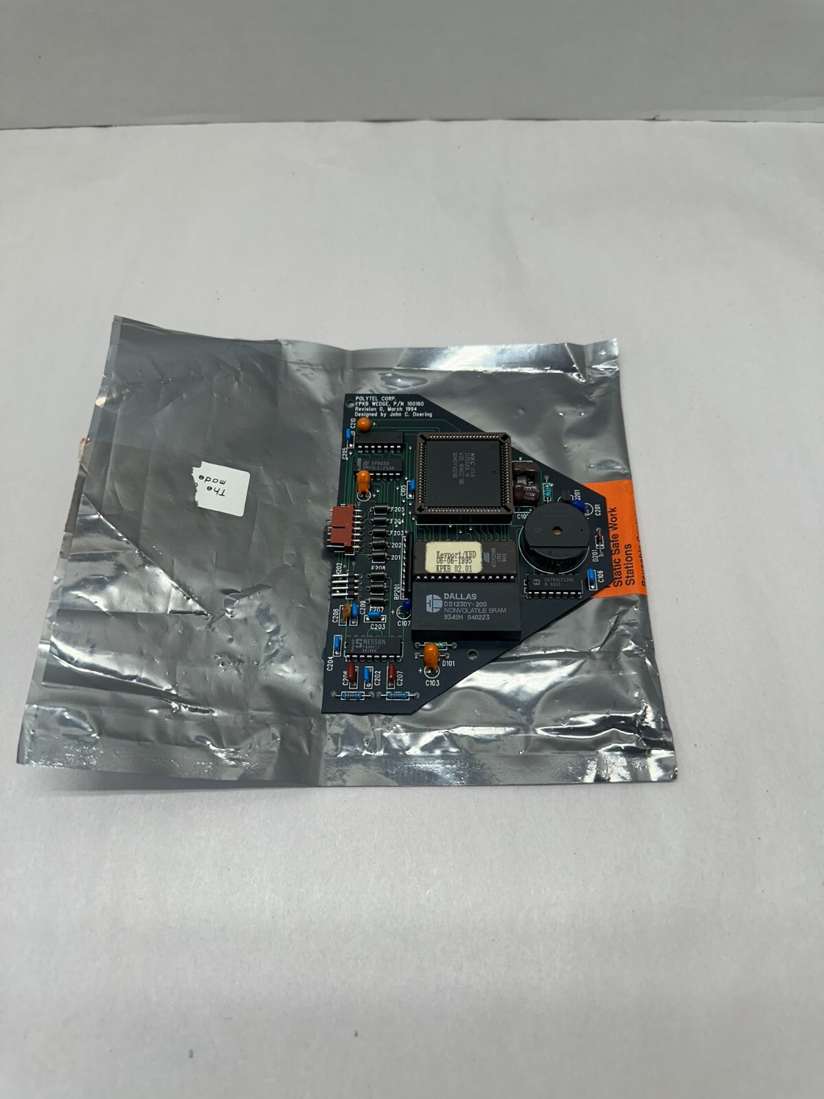 Polytel Corp. KBD Board P/N 100160 Rev 0 1994