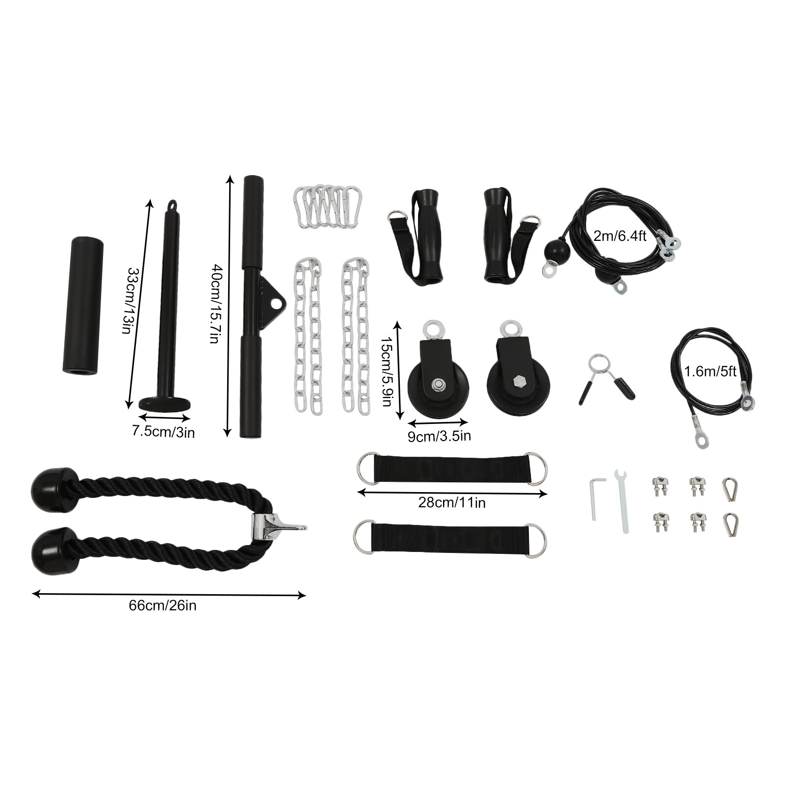 Cable Weight Pulley System, Home Gym Equipment, Fitness Pulley Cable System