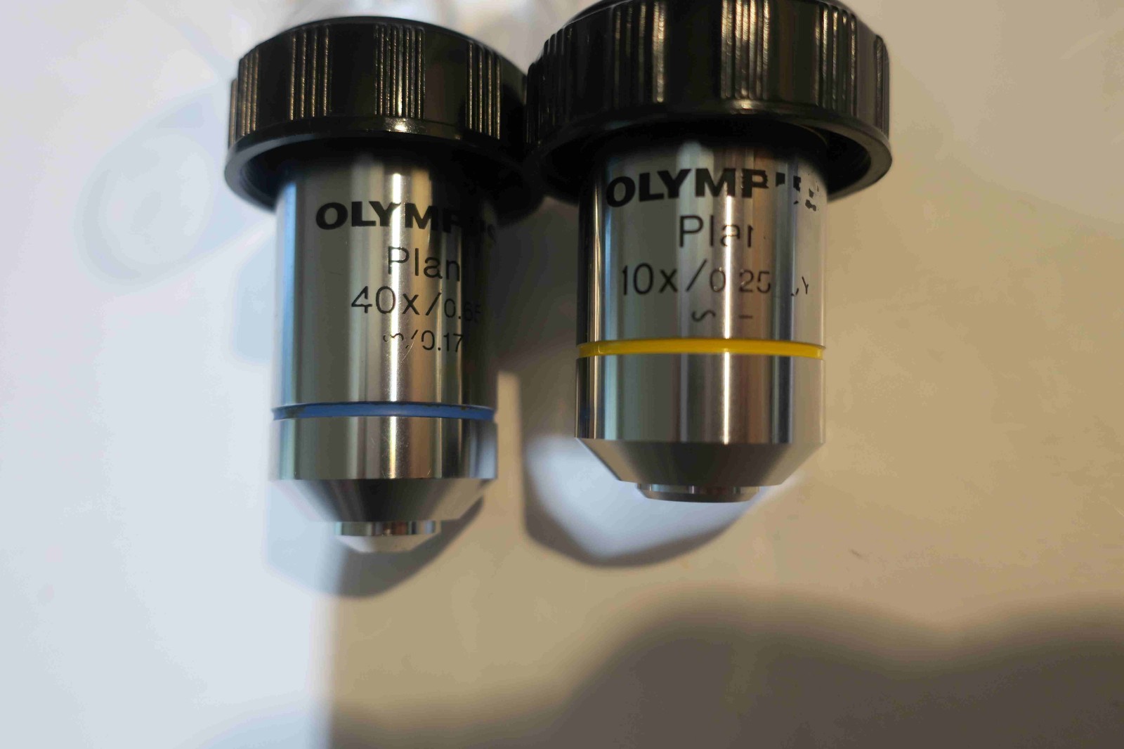 Olympus microscope 10X and 40X objectives