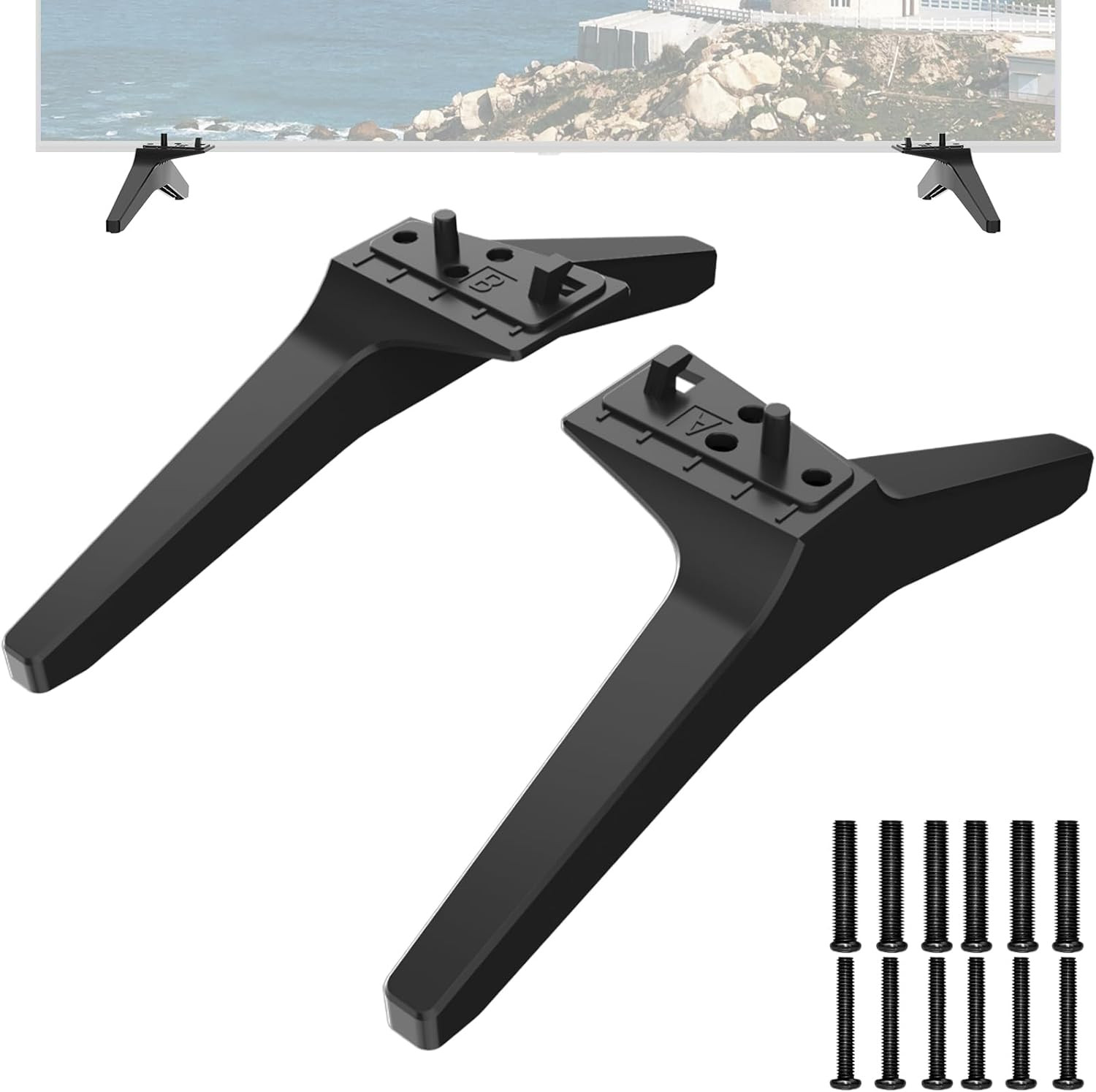TV Stand for LG TV Legs, TV Stand Legs Only for LG 60UJ6050 60UK6090 60UM6900 60