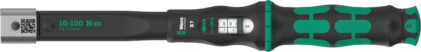 Wera Click-Torque X 7 Torque Wrench For Insert Tools 10-100 Nm 05075657001