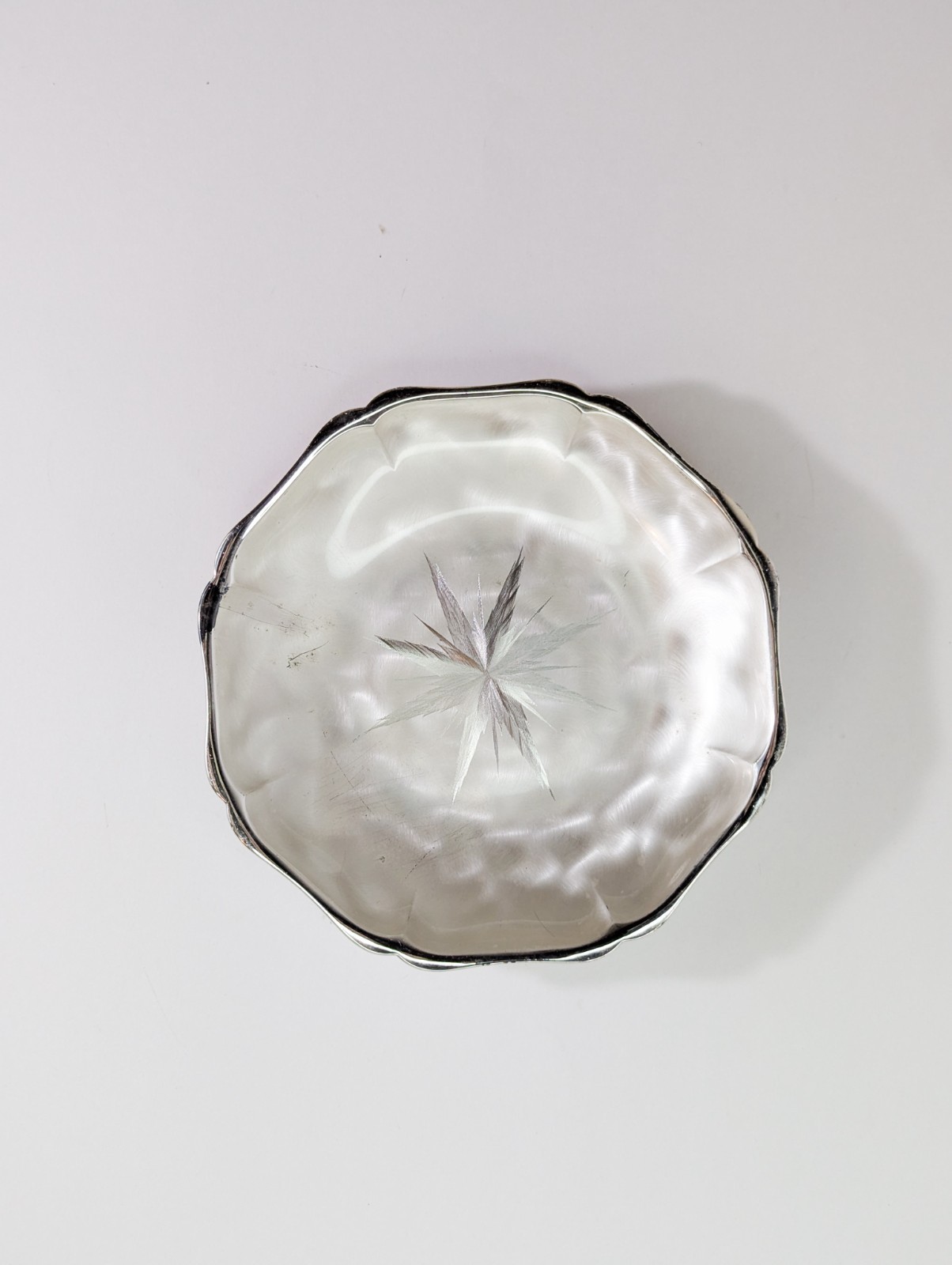 Vintage WMF Ikora Germany EP Brass Silver Plated Footed Bowl | Mid Century
