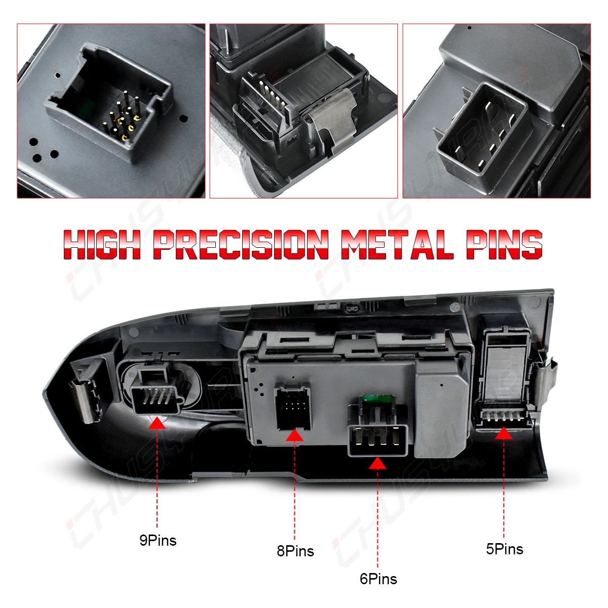Window Master Switch 22968506 Bezel Mirror & Lock Fits Chevy Silverado 2500