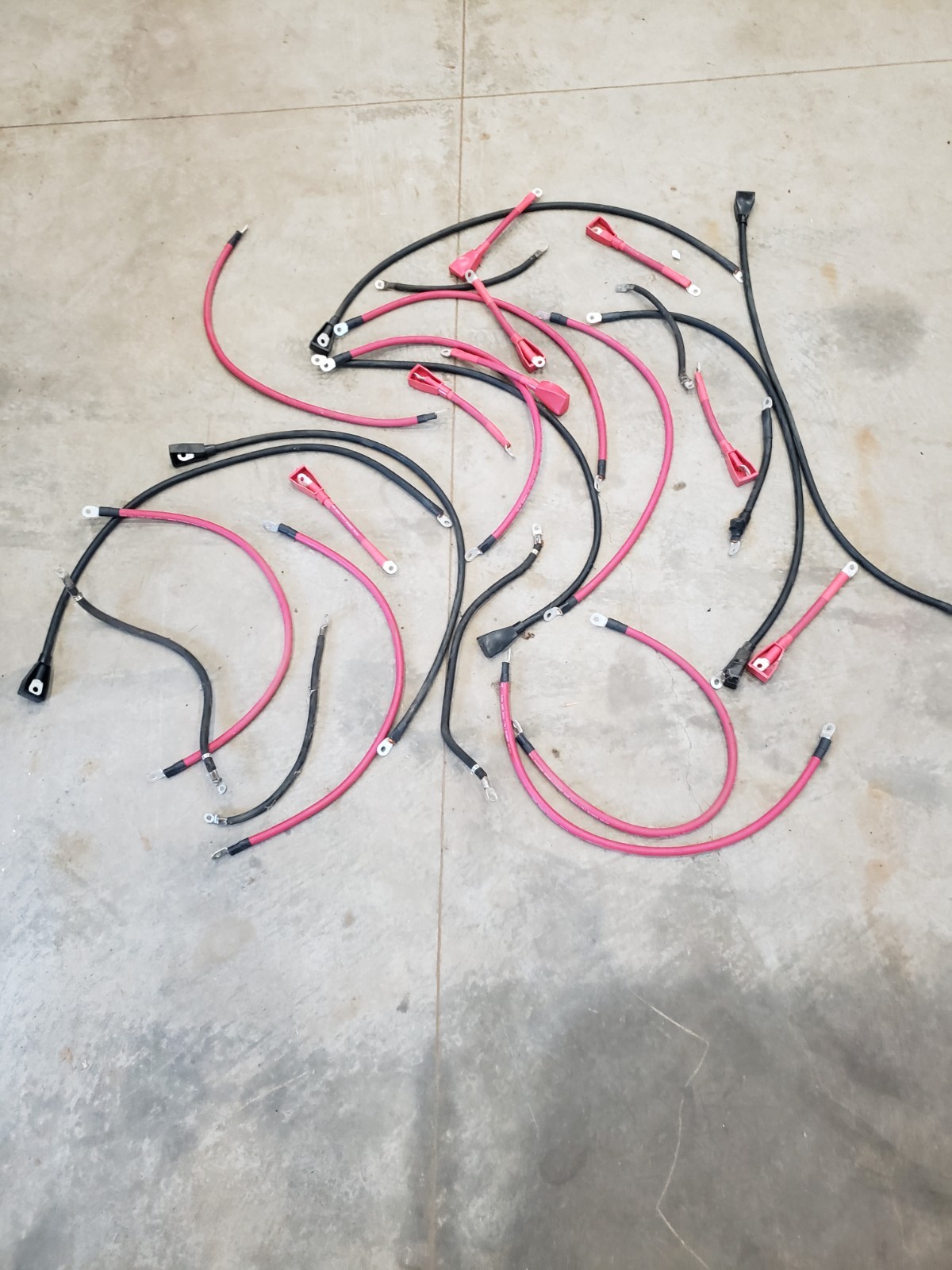 1978 Marathon E-Z-GO 1 Gauge Welding Wire Battery Cables HEAVYDUTY U.S.A MADE