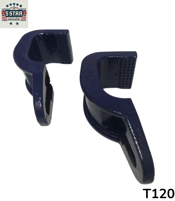 2 Pcs 3 Ton Sill Hook Straight Cut Tooth 2-1/2" Pull Round Mo-Clamp style
