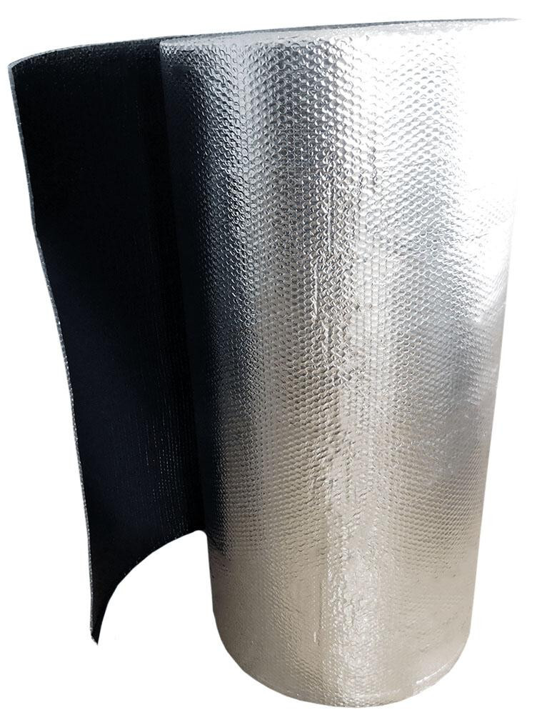 REFLECTIVE BLACK / SILVER FOIL Double BUBBLE Foil Insulation Roll 2X100 200SF R8