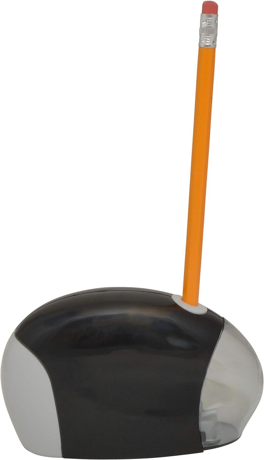 Westcott 55851 Small Battery Powered Pencil Sharpener for School, Home, Black