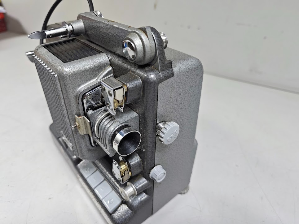 Vintage Plank Synchro 8mm Film Projector - Untested, Has Scratches and Marks